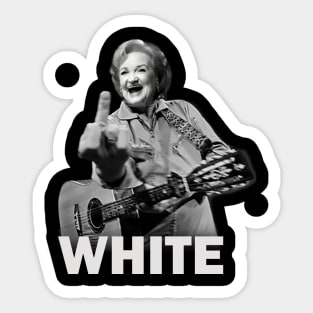 White Cash - Vintage Sticker